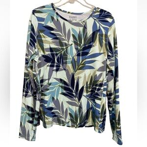 Hang Ten Women's Pearl Long Sleeve Sun Shirt Rash Guard , Mint, Size L Water